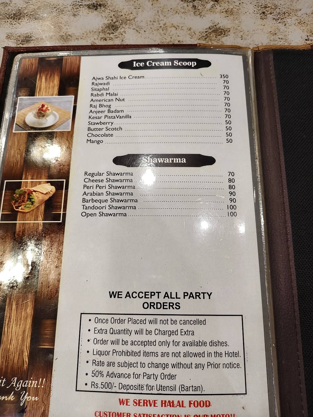 New Ajwa Family Restaurant menu