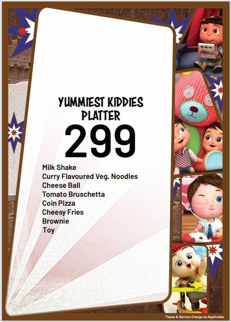 Pop Tate's Seven Bungalows Andheri menu