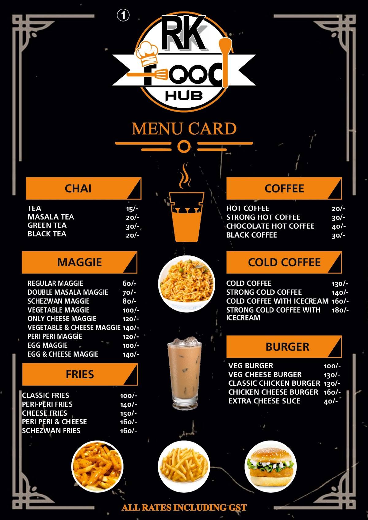 Rk Food Hub menu