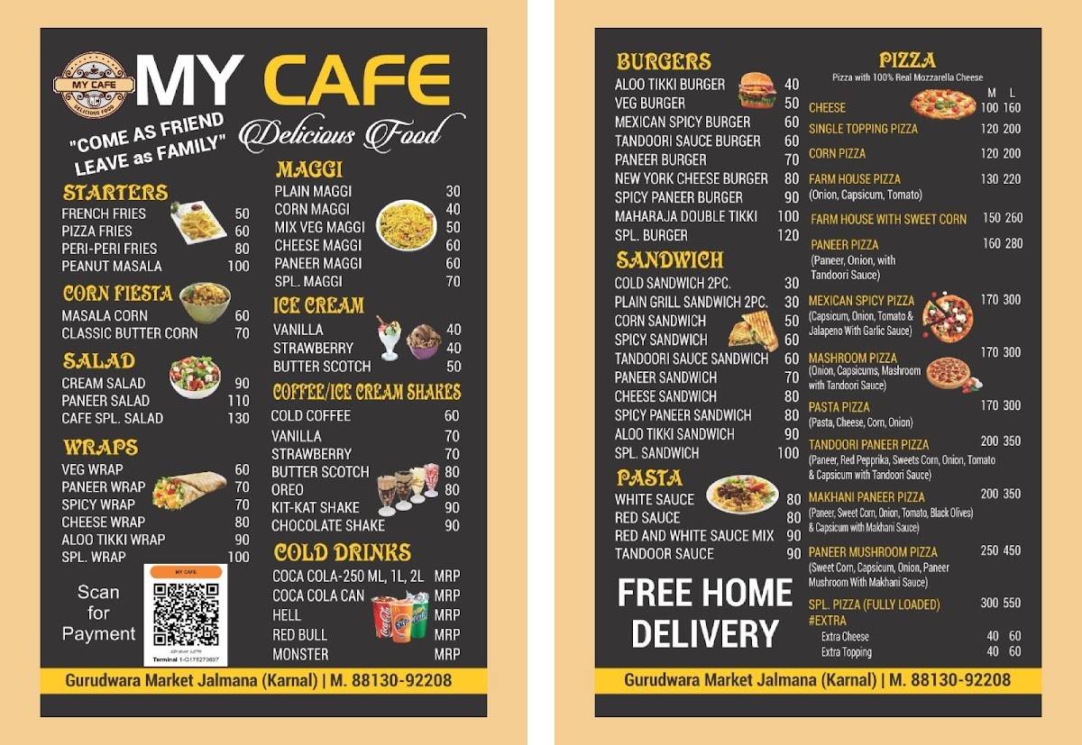 My Cafe -Delicious Food menu