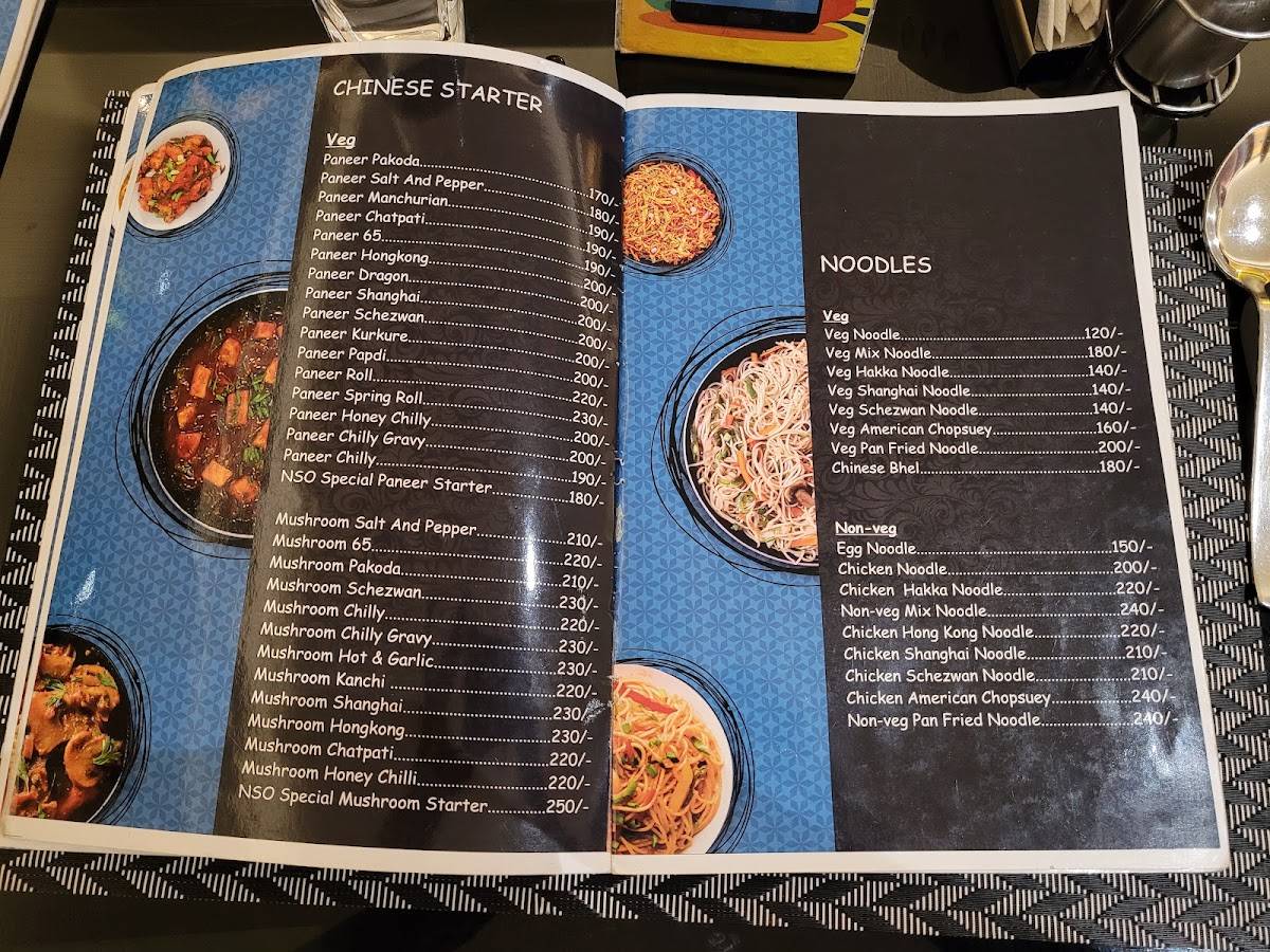 NSO Restro menu