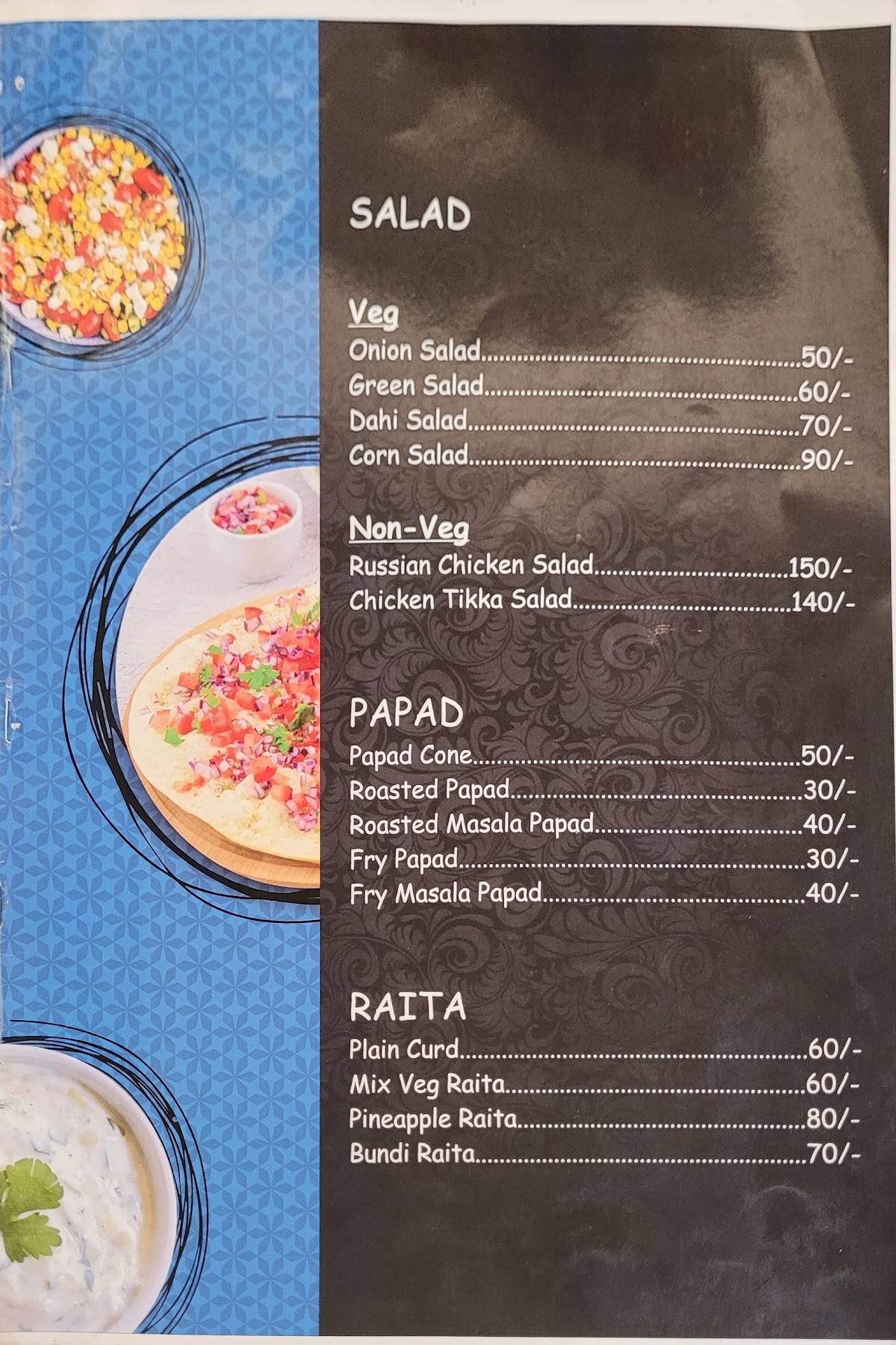 NSO Restro menu