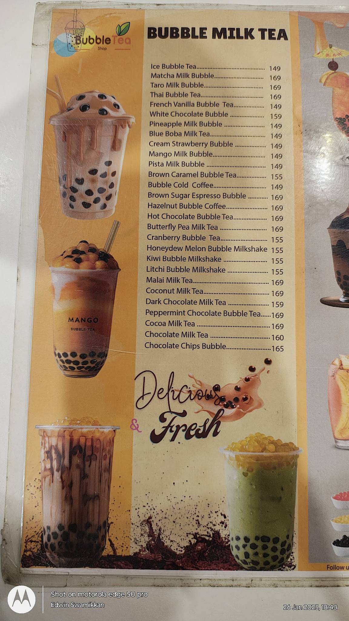 Hot Hamburger Restaurant menu