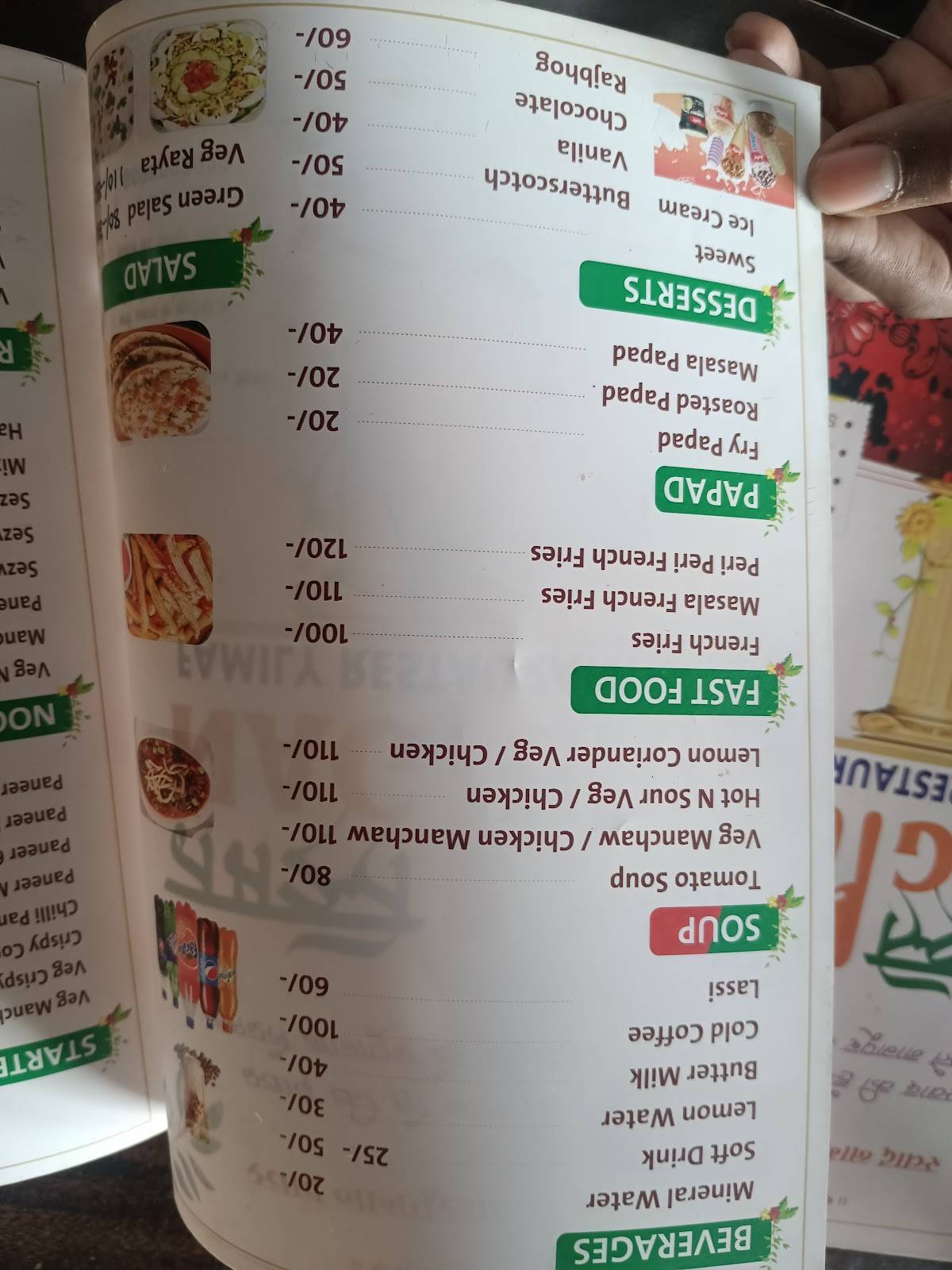 Namaste Nagpur Family Restaurant menu