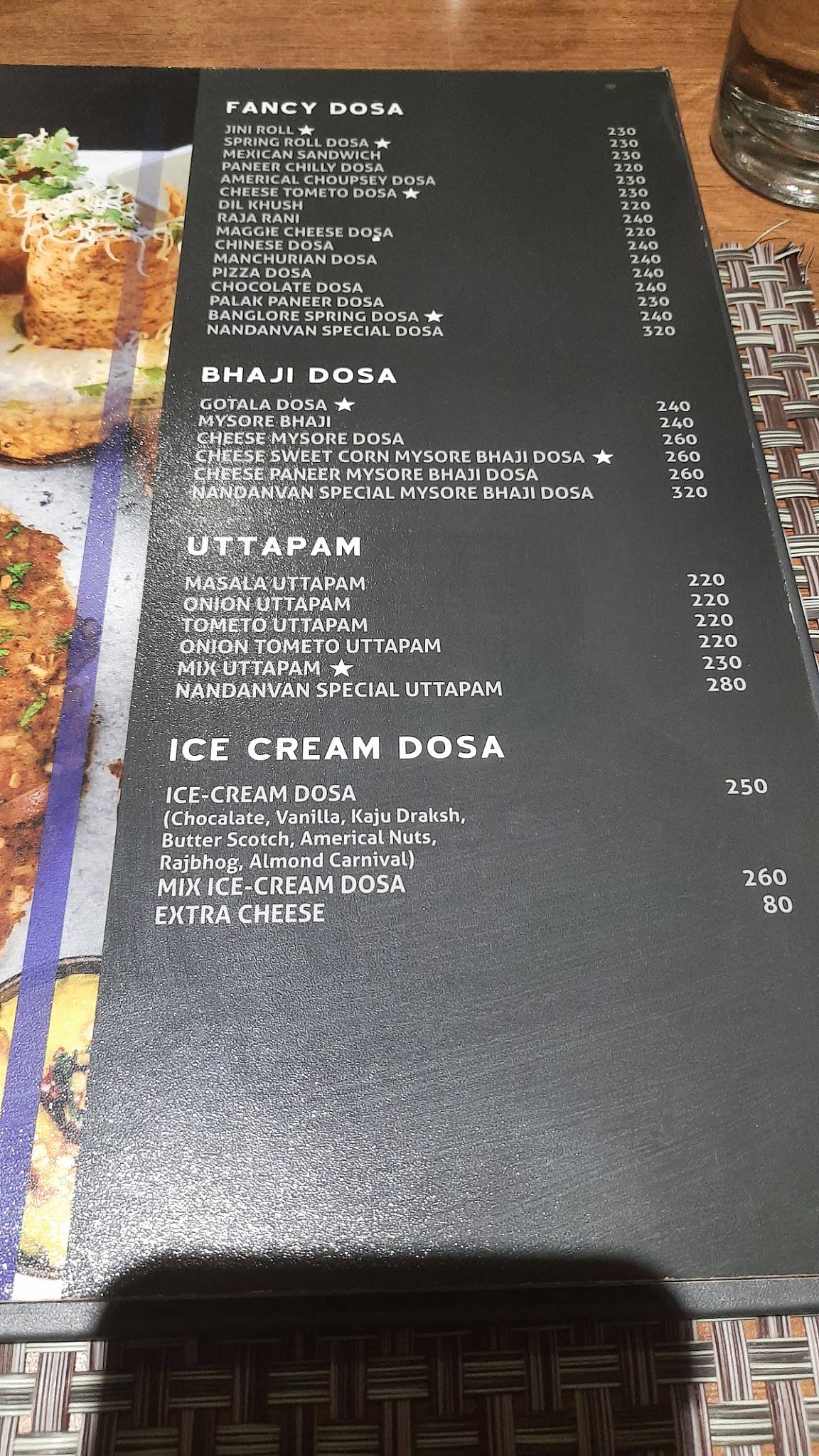 Nandanvan Multicuisine Restaurant menu