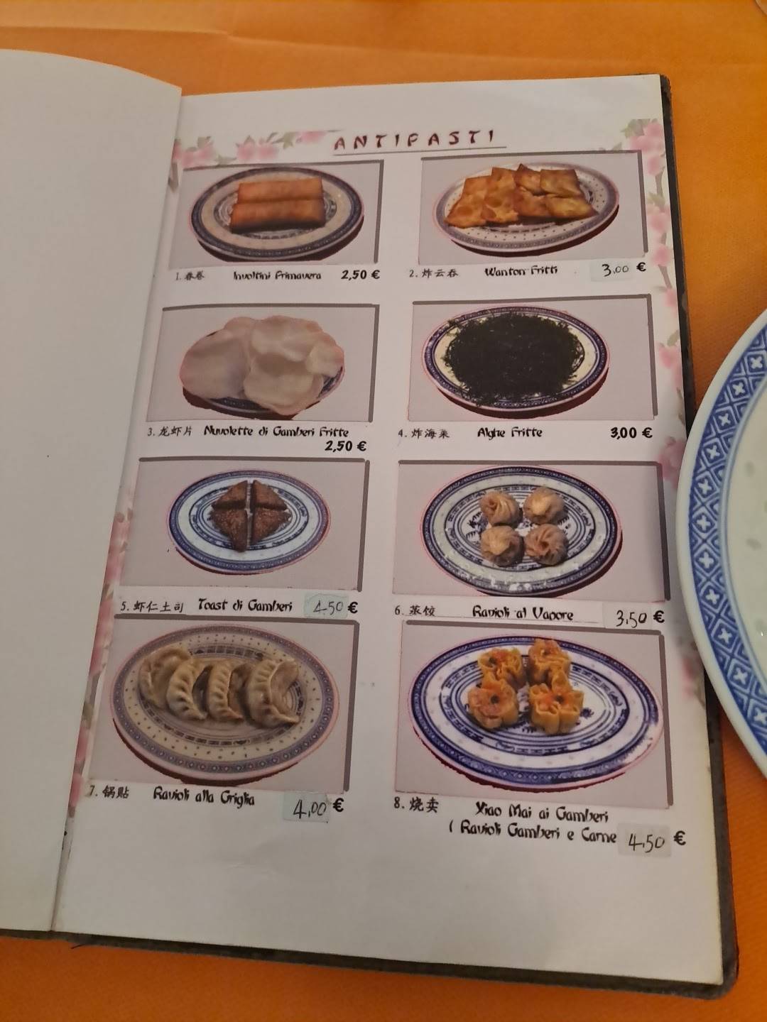 Menu di Drago d'Oro 