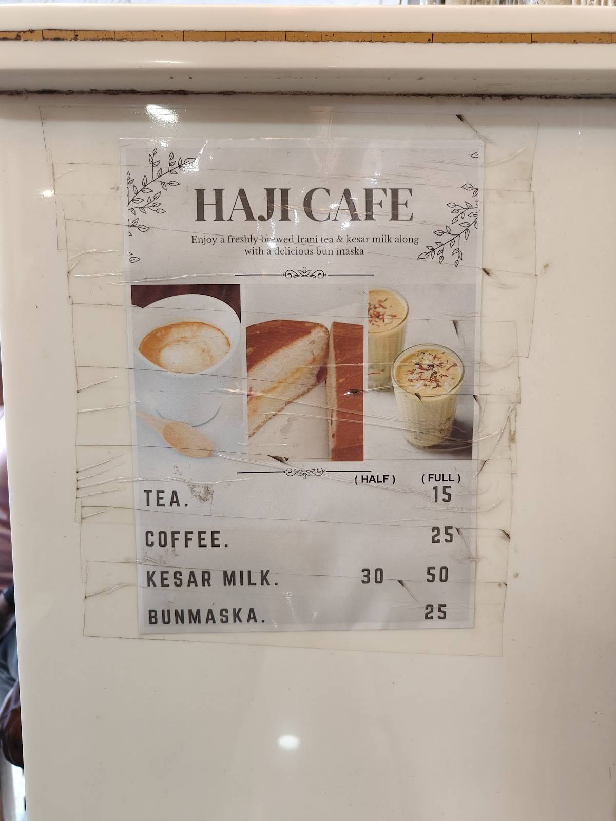 Haji Darbar Restaurant menu