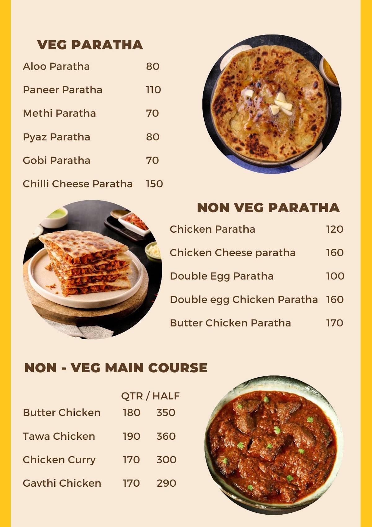 Khaya Kya..? menu