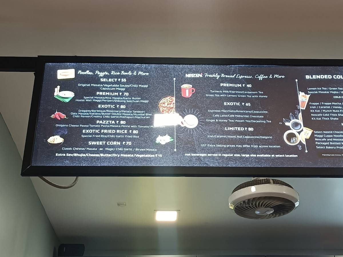 Nescafè menu