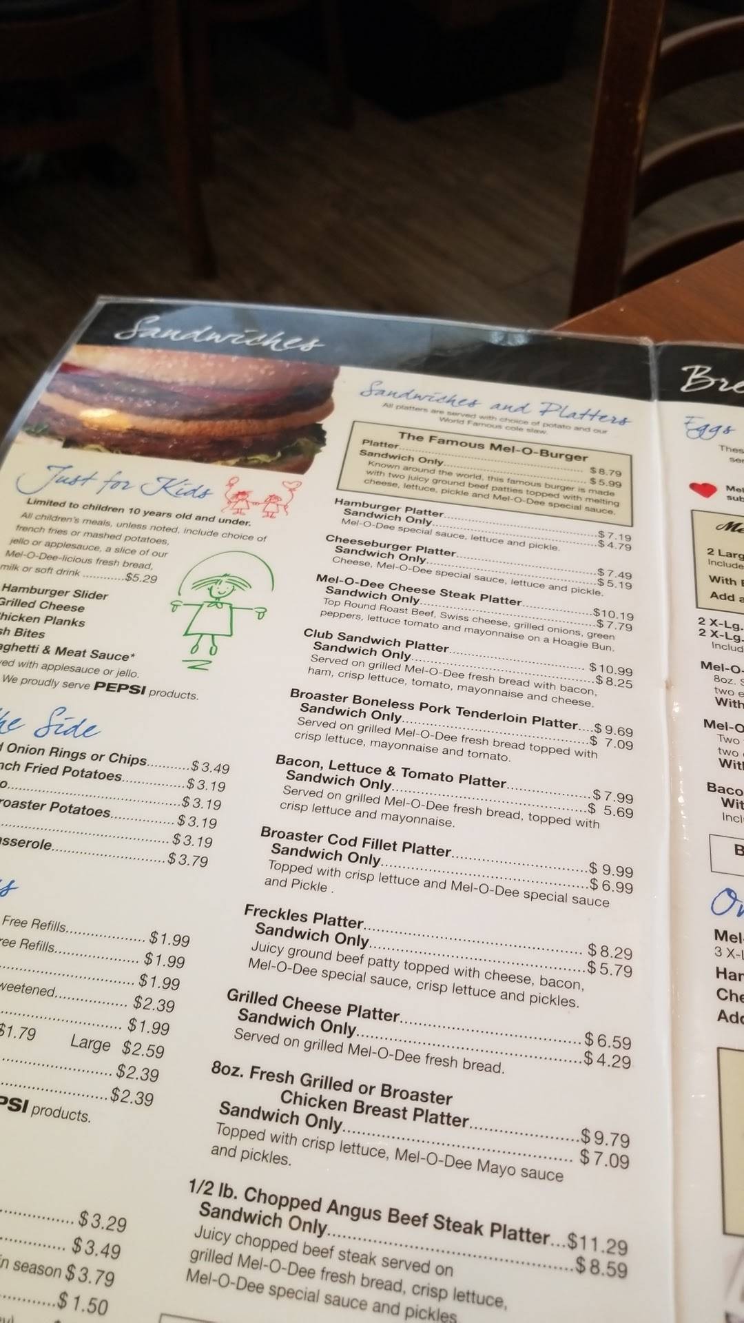 Menu at MelODee Restaurant & Catering, New Carlisle