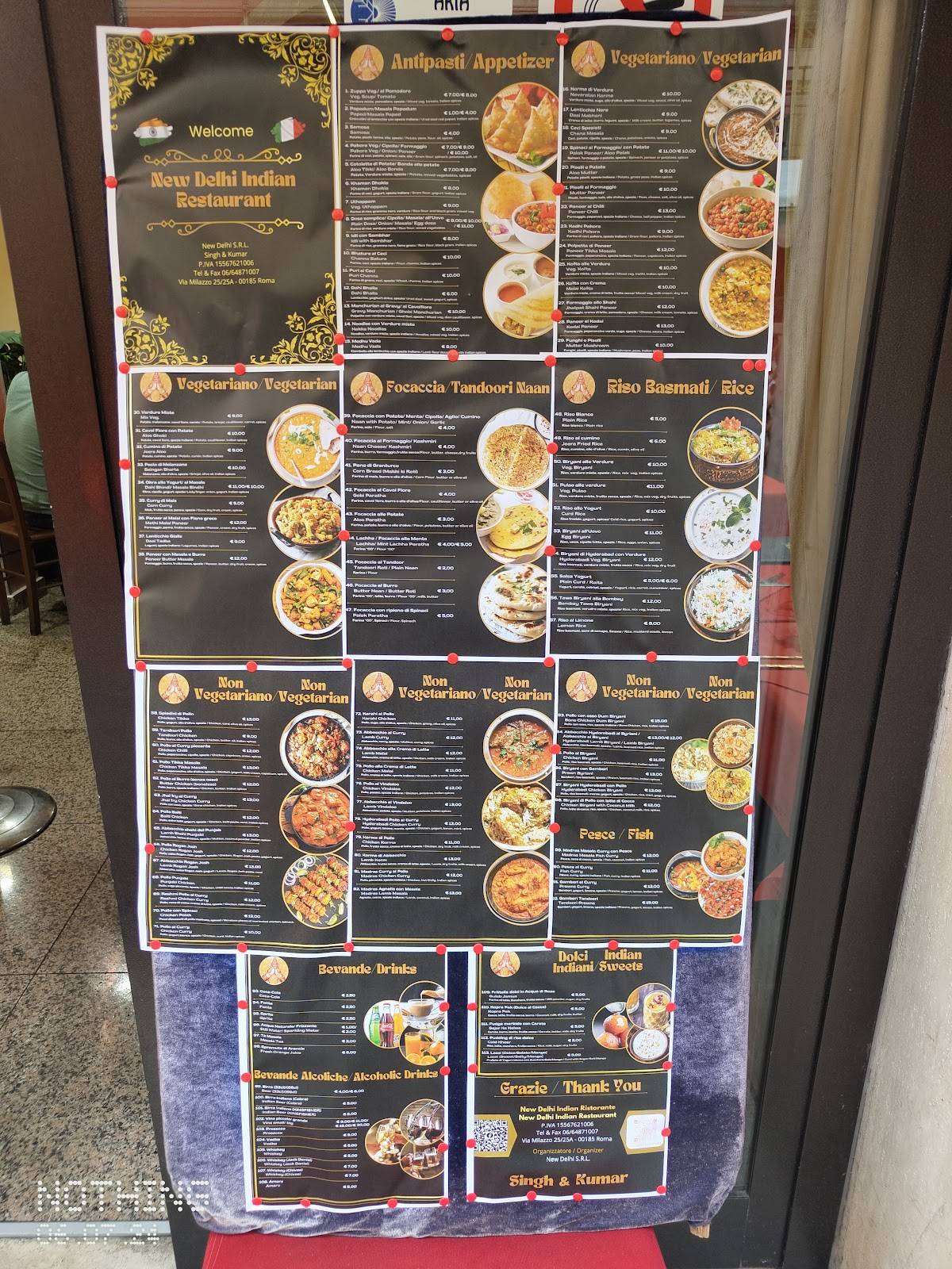 Menu di New Delhi Indian Restaurant 