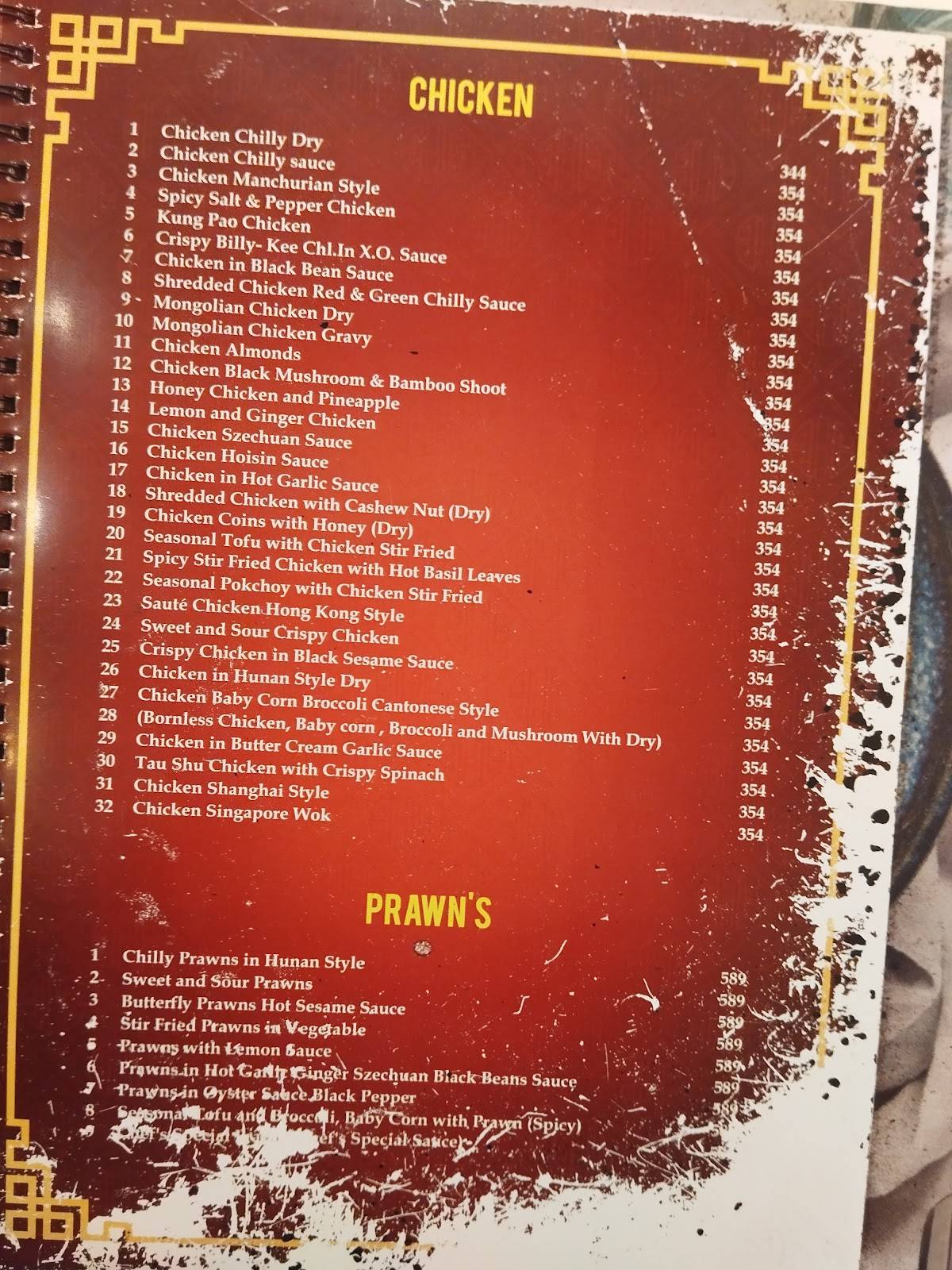 Kalsang Restaurant Delhi menu