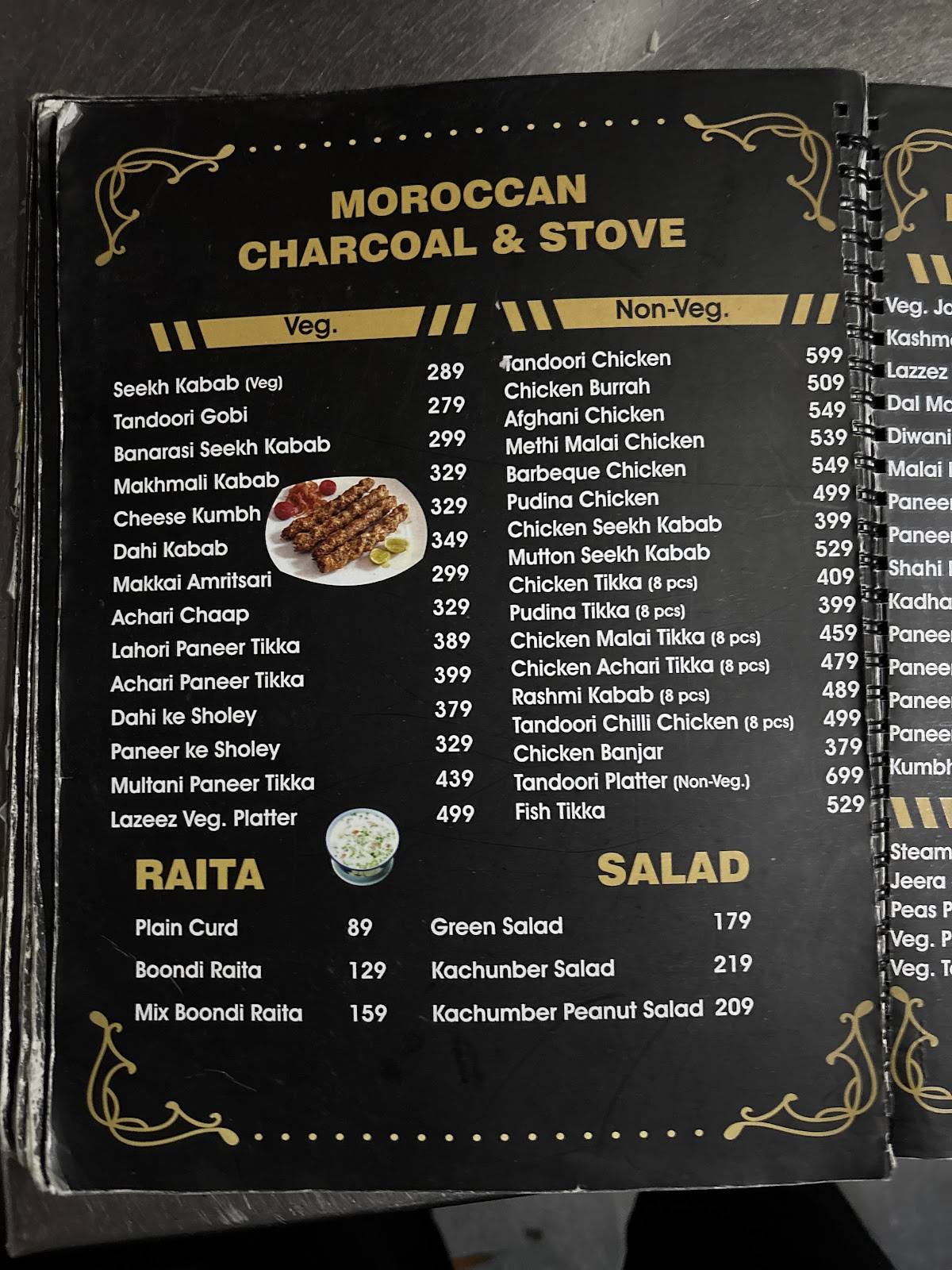 Moh Maya Cafe & Bar menu