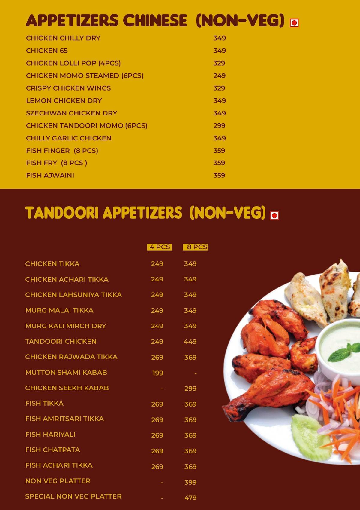New Lucknow Kitchen menu
