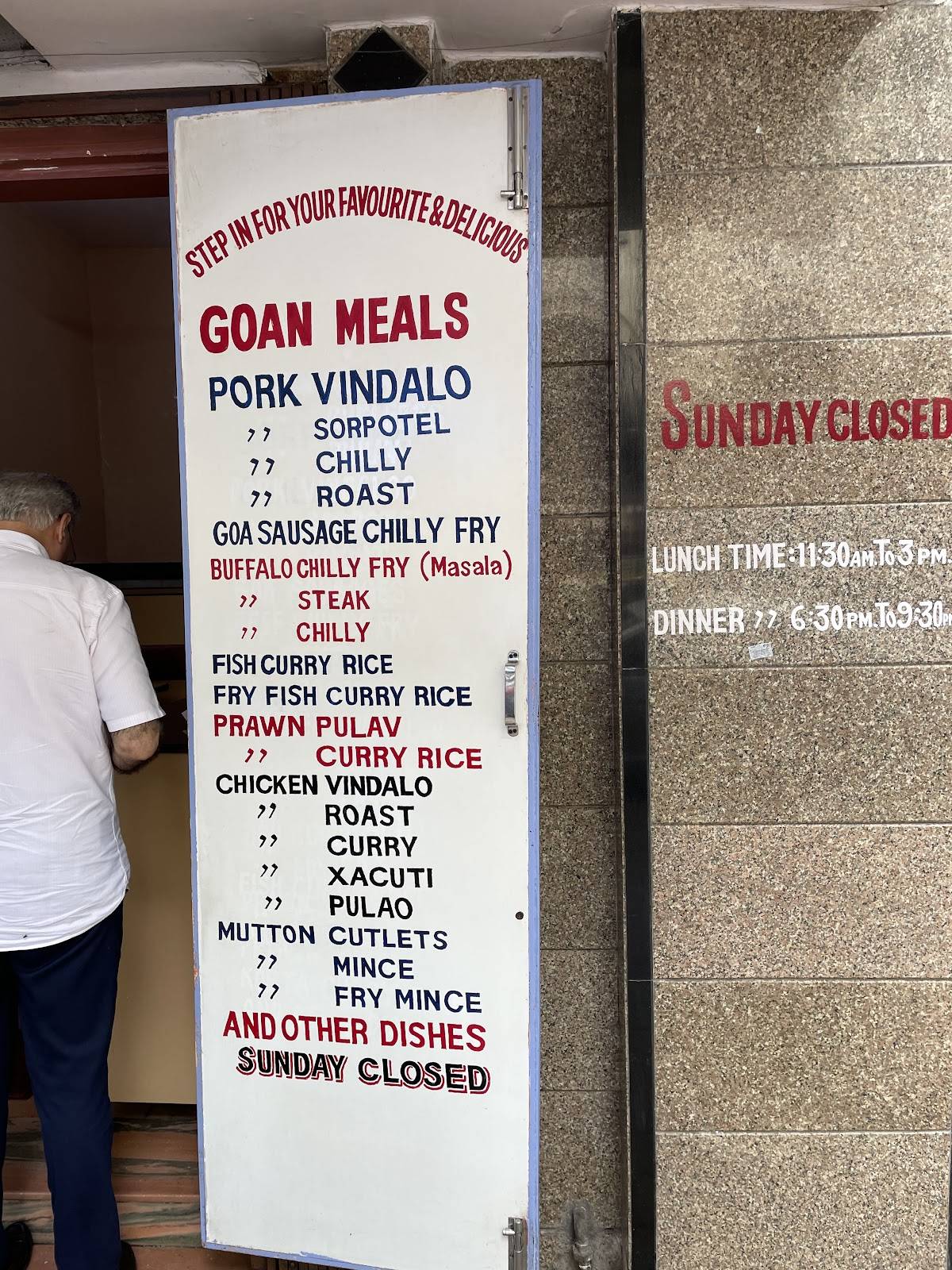 New Martin Hotel menu