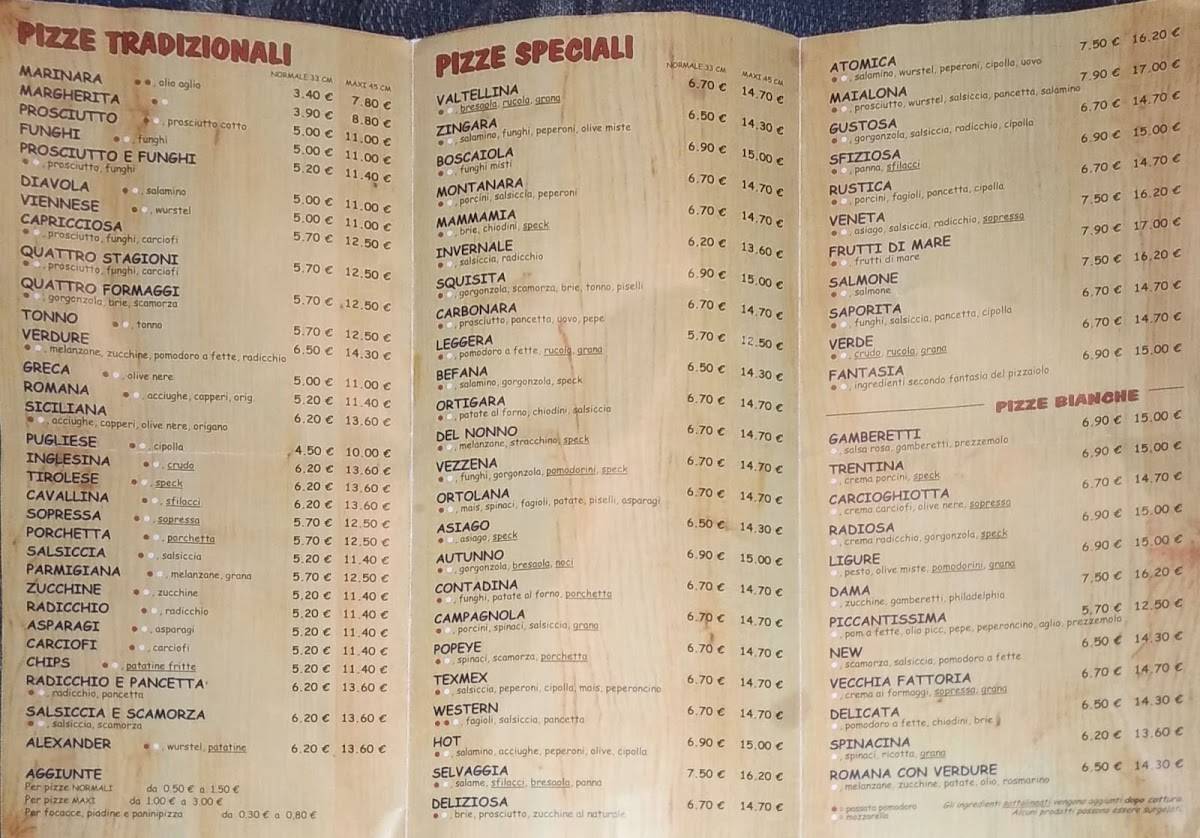 Menu di New Pizza 