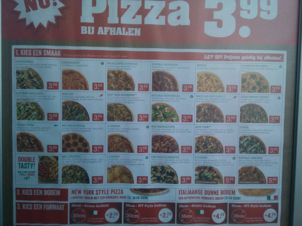 Menu de New York Pizza