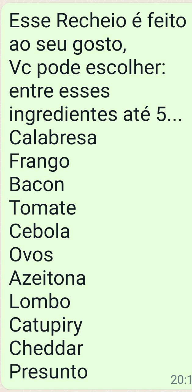 Night Pizza Sulacap Ltda Me cardápio