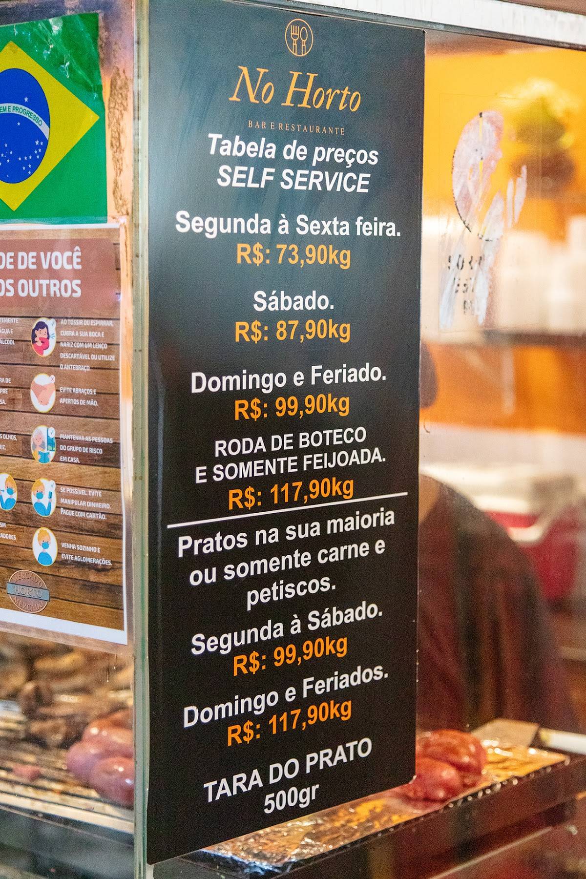 No Horto - Restaurante, Bar e Refeições Congeladas cardápio