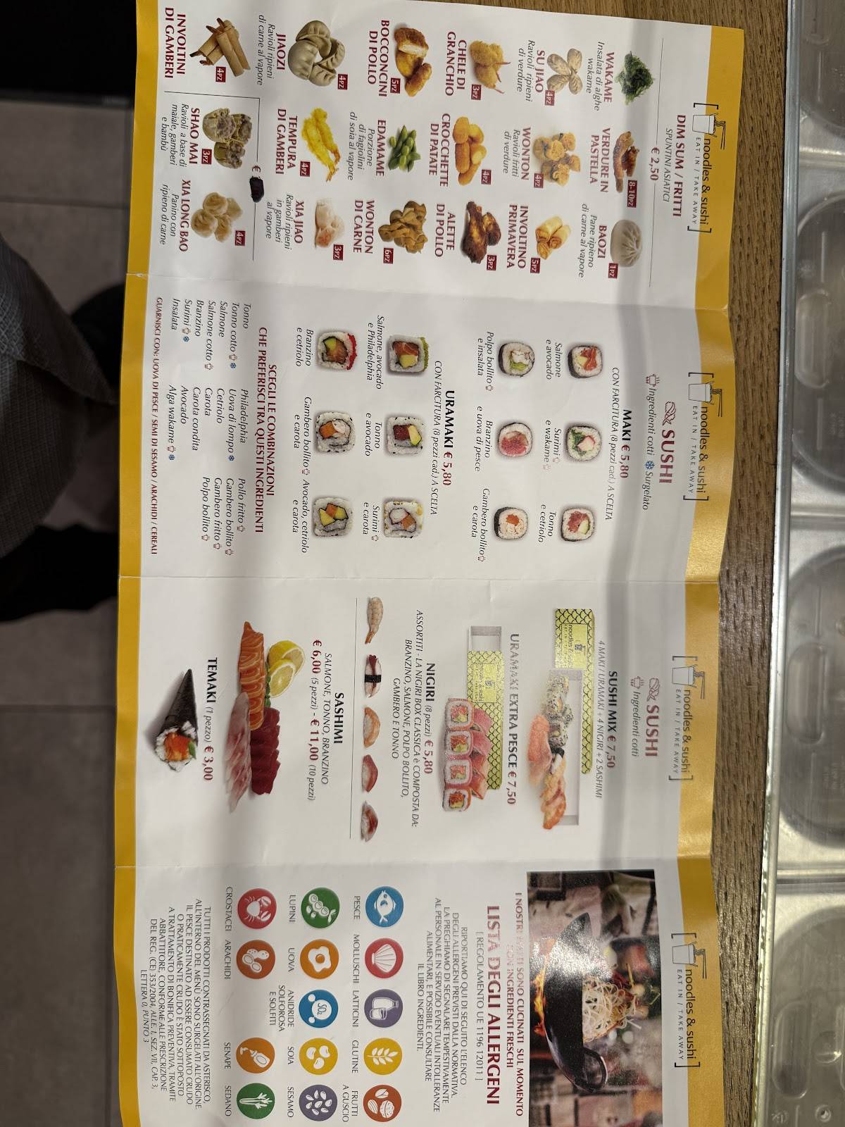 Menu di Noodles&Sushi Ristorante Giapponese 