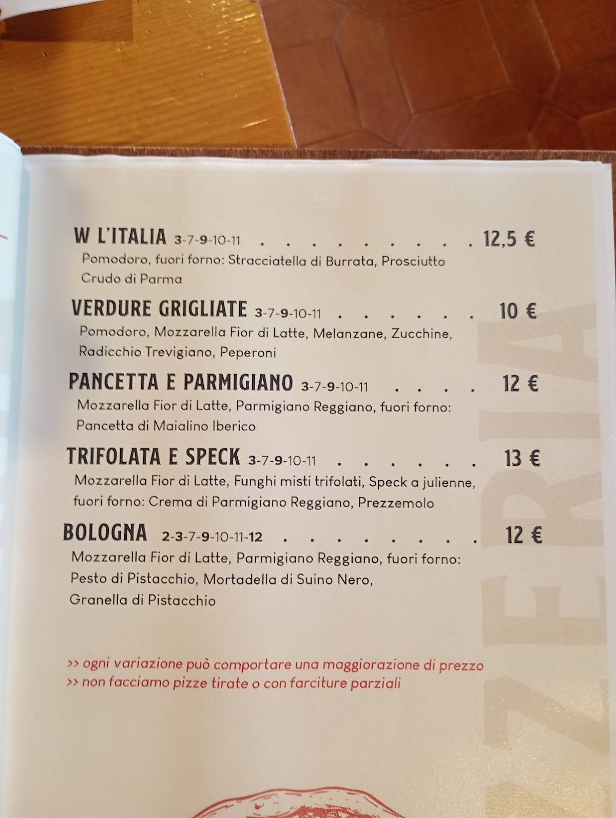 Menu di Notedimalto 
