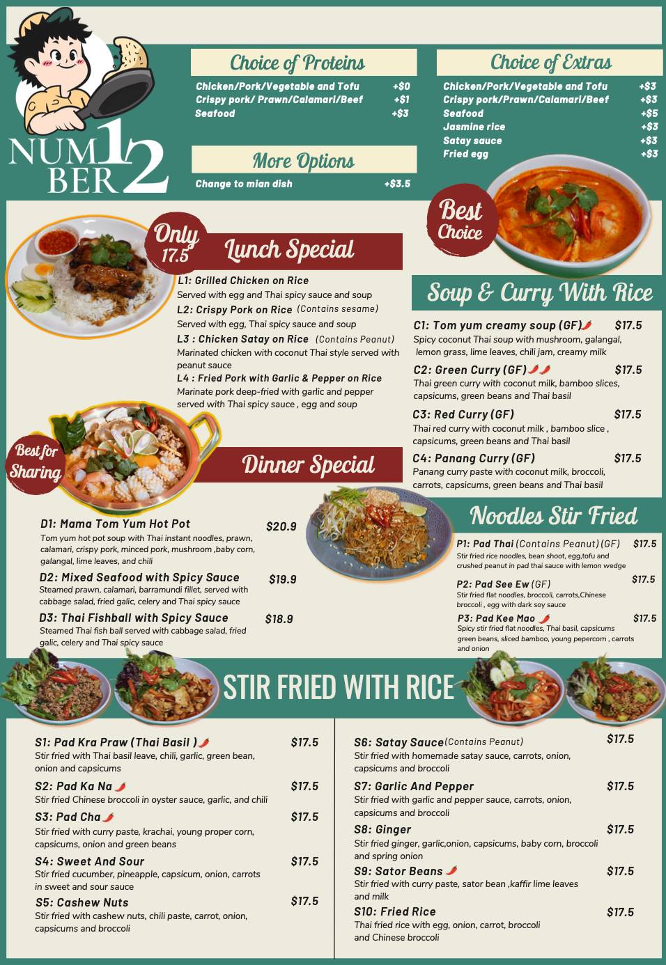 Menu At Number 12 Thai Restaurant Melbourne Menu at number 12 thai restaurant melbourne