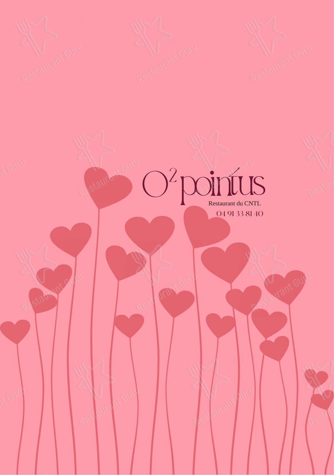 O'2 Pointus dans Marseille - 菜单