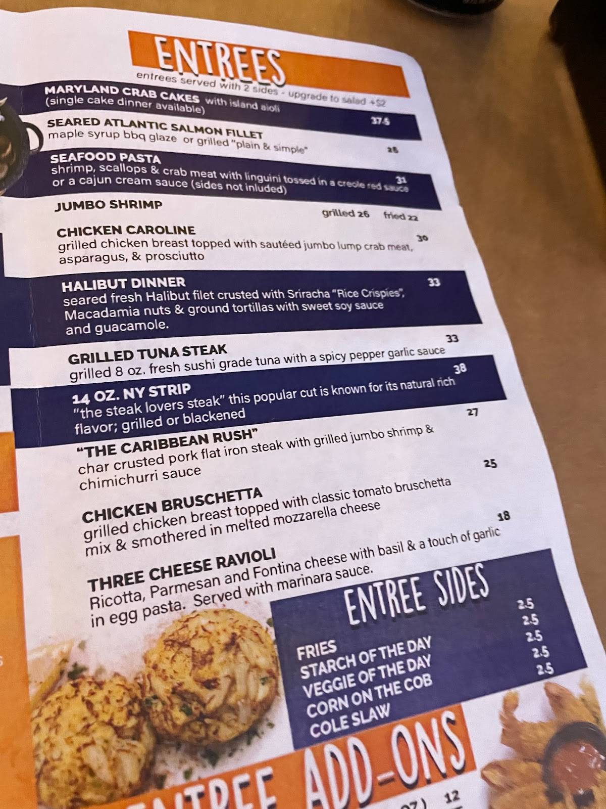 Menu at BLU Crabhouse & Raw Bar, Ocean City