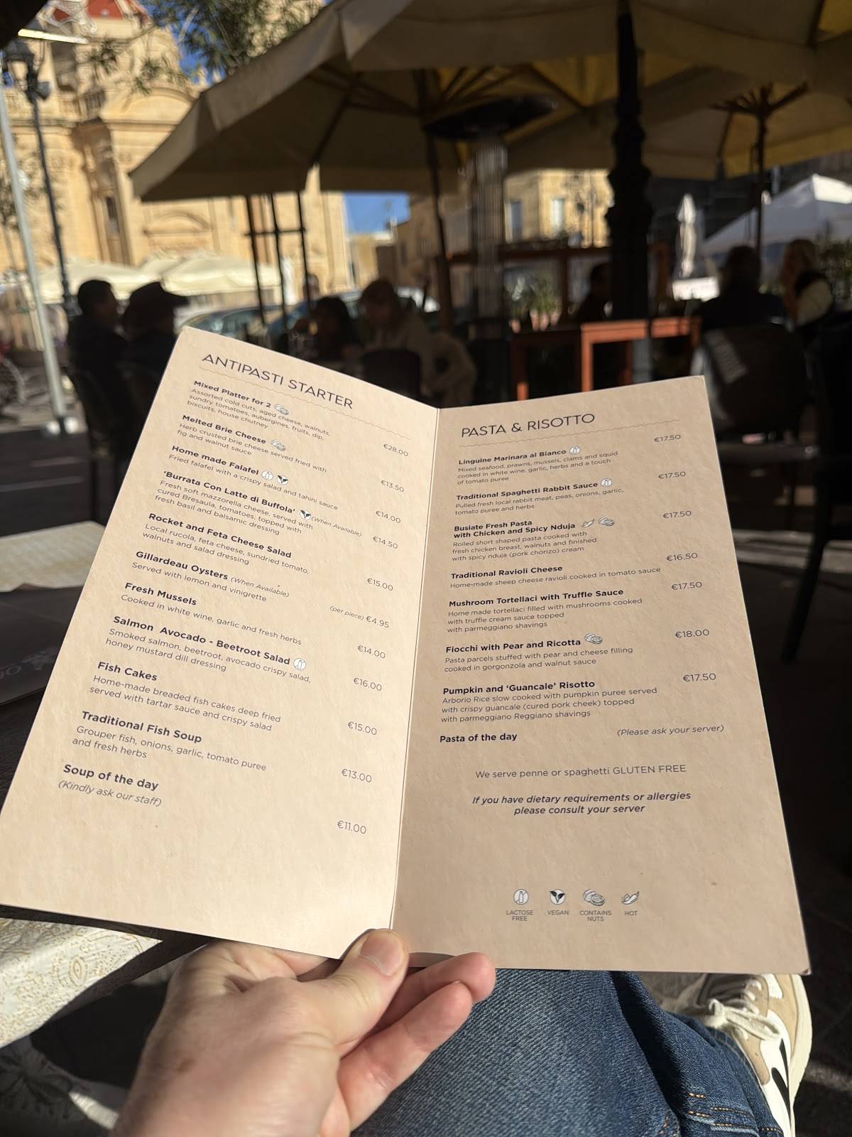 Menu de Oleander Restaurant