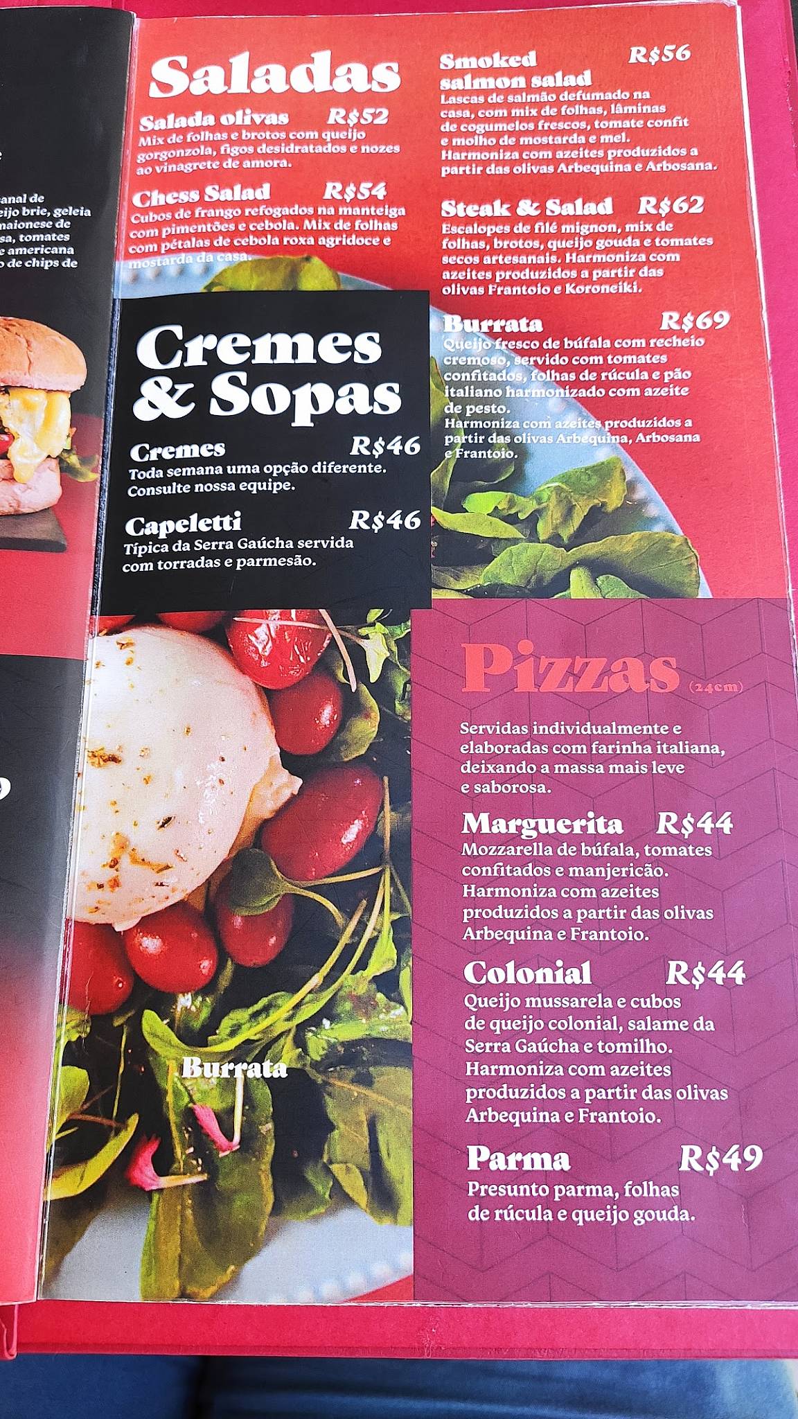 Olivas GastroBar cardápio