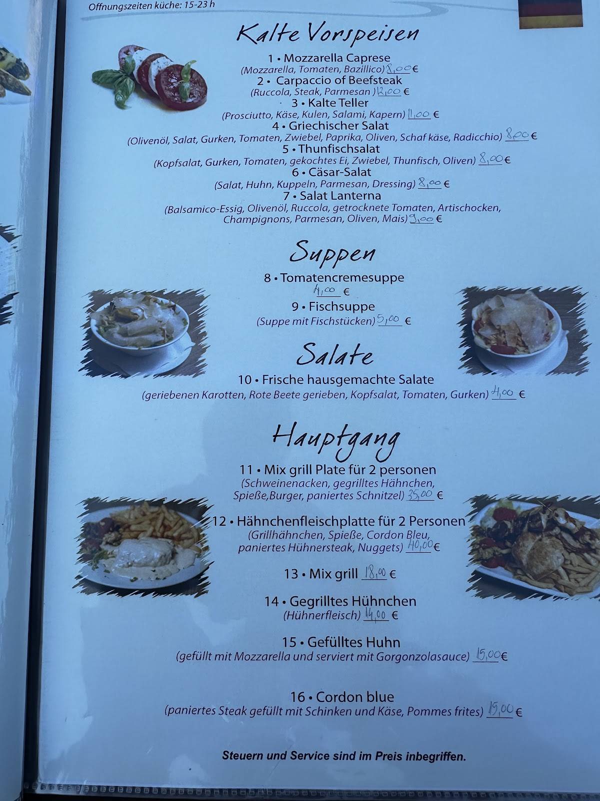 Menu di Lanterna 