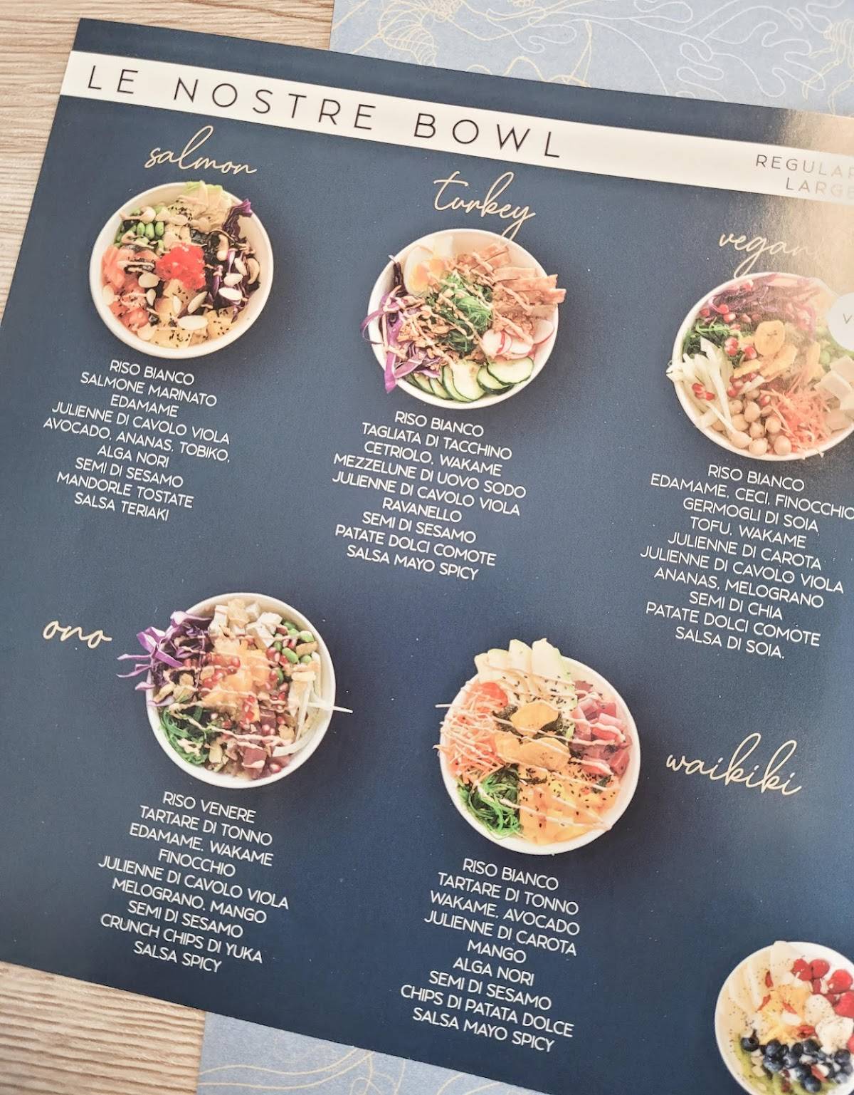 Menu di Ono Poke Bar 