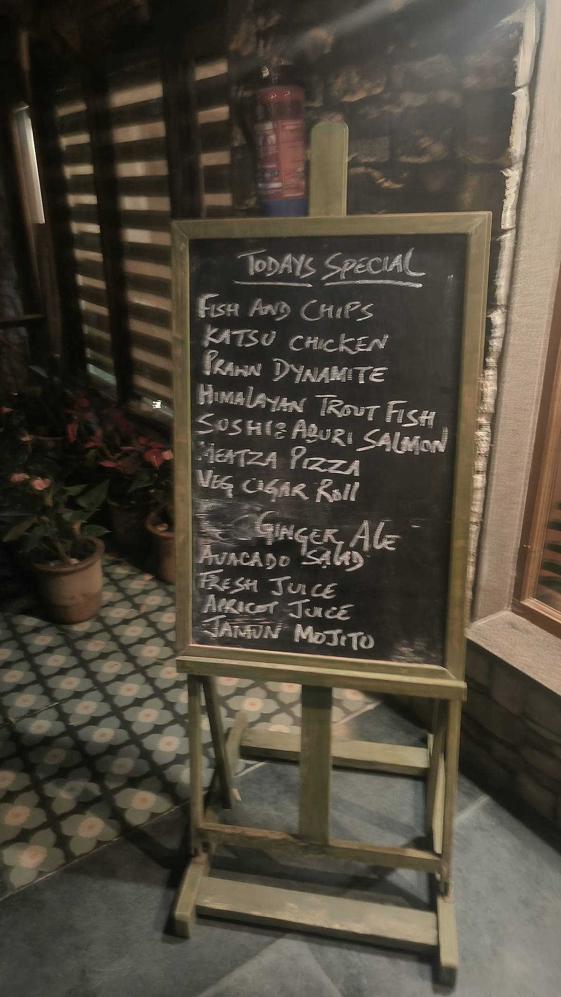 Orchard menu