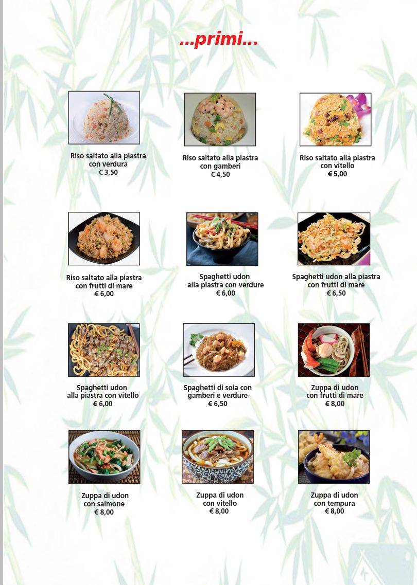 Menu di Osaka Japan Sushi 