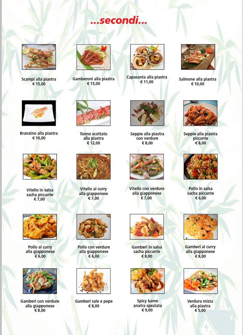 Menu di Osaka Japan Sushi 
