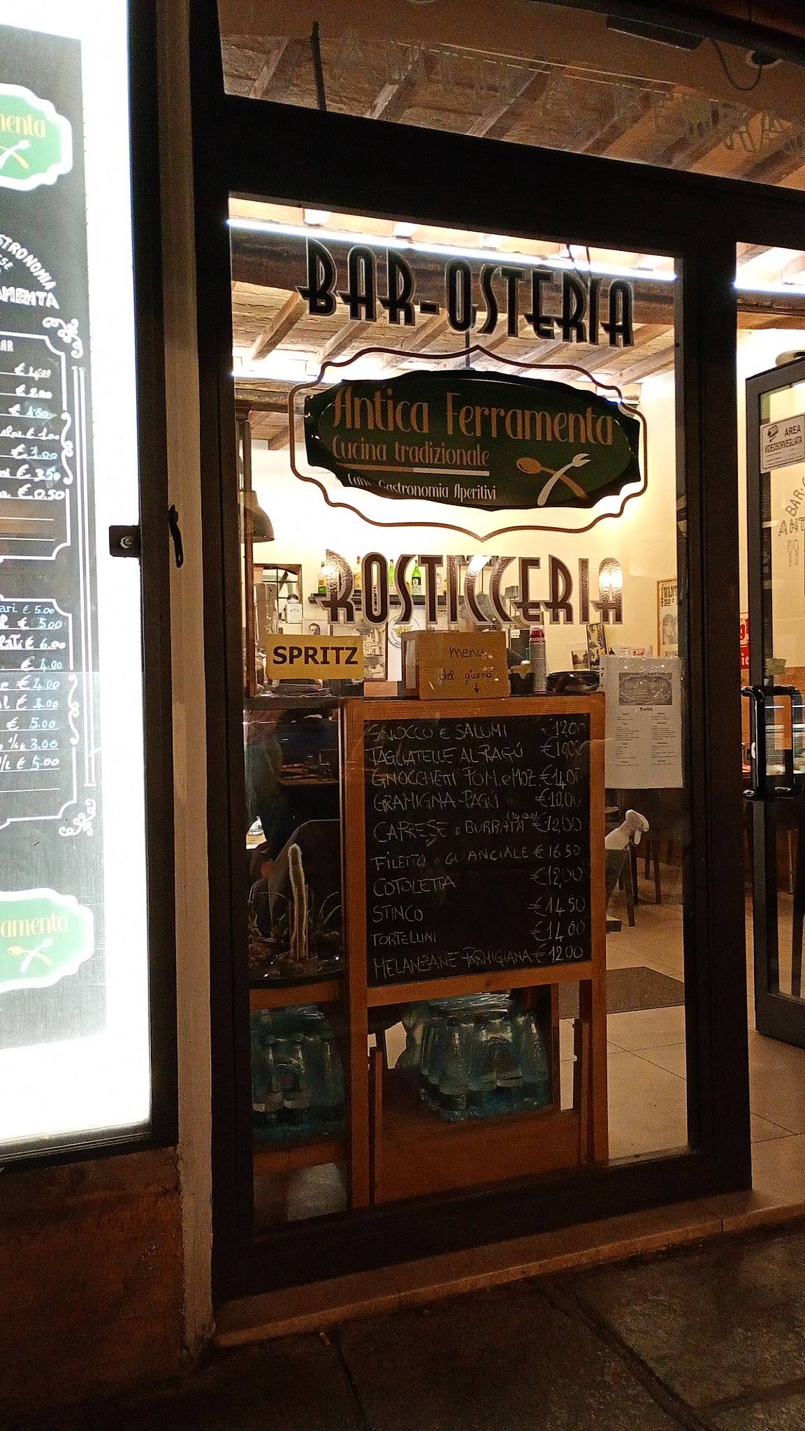 Menu di Osteria Antica Ferramenta 