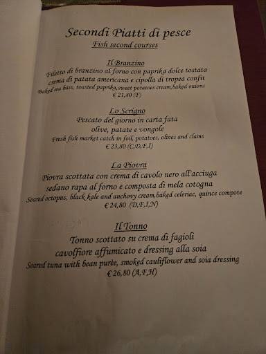 Menu di Osteria Bancogiro Venezia 