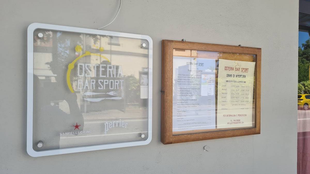 Menu di Osteria Bar Sport 