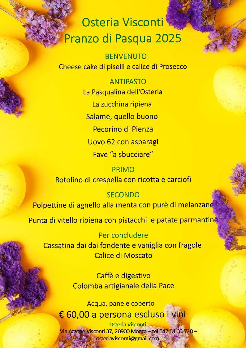 Menu di Osteria Visconti 