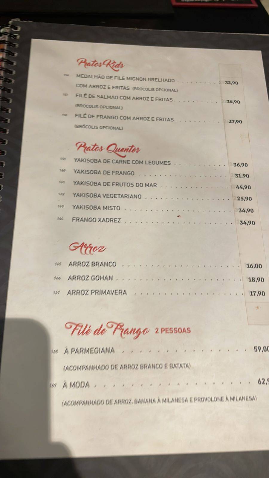 Yuuki Sushi Bar cardápio