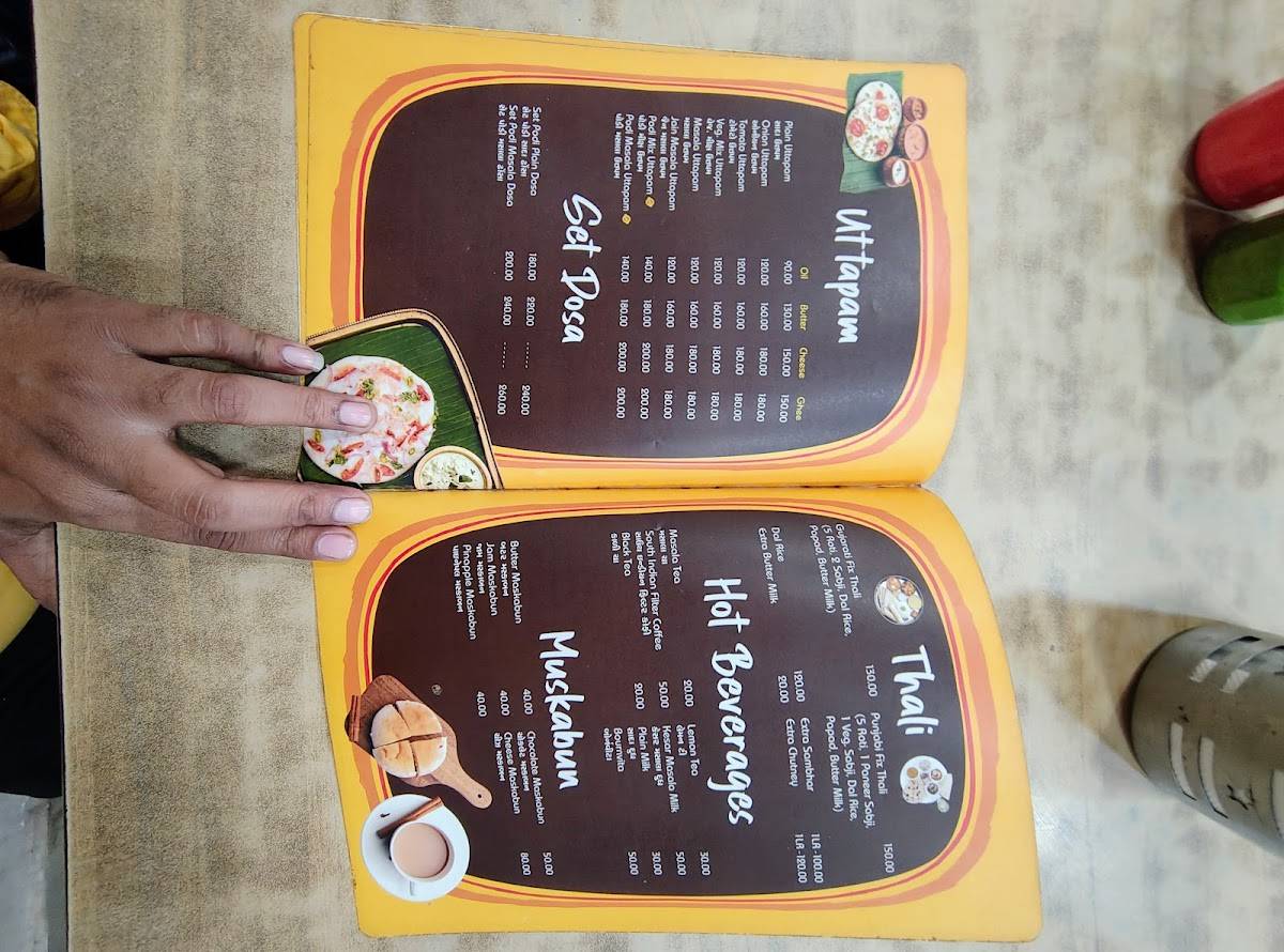 P. Vasu Food Court menu