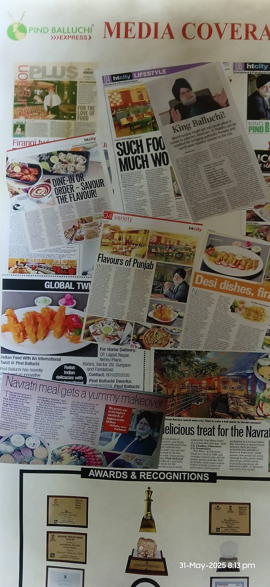 PIND BALLUCHI A VILLAGE RESTAURANT menu