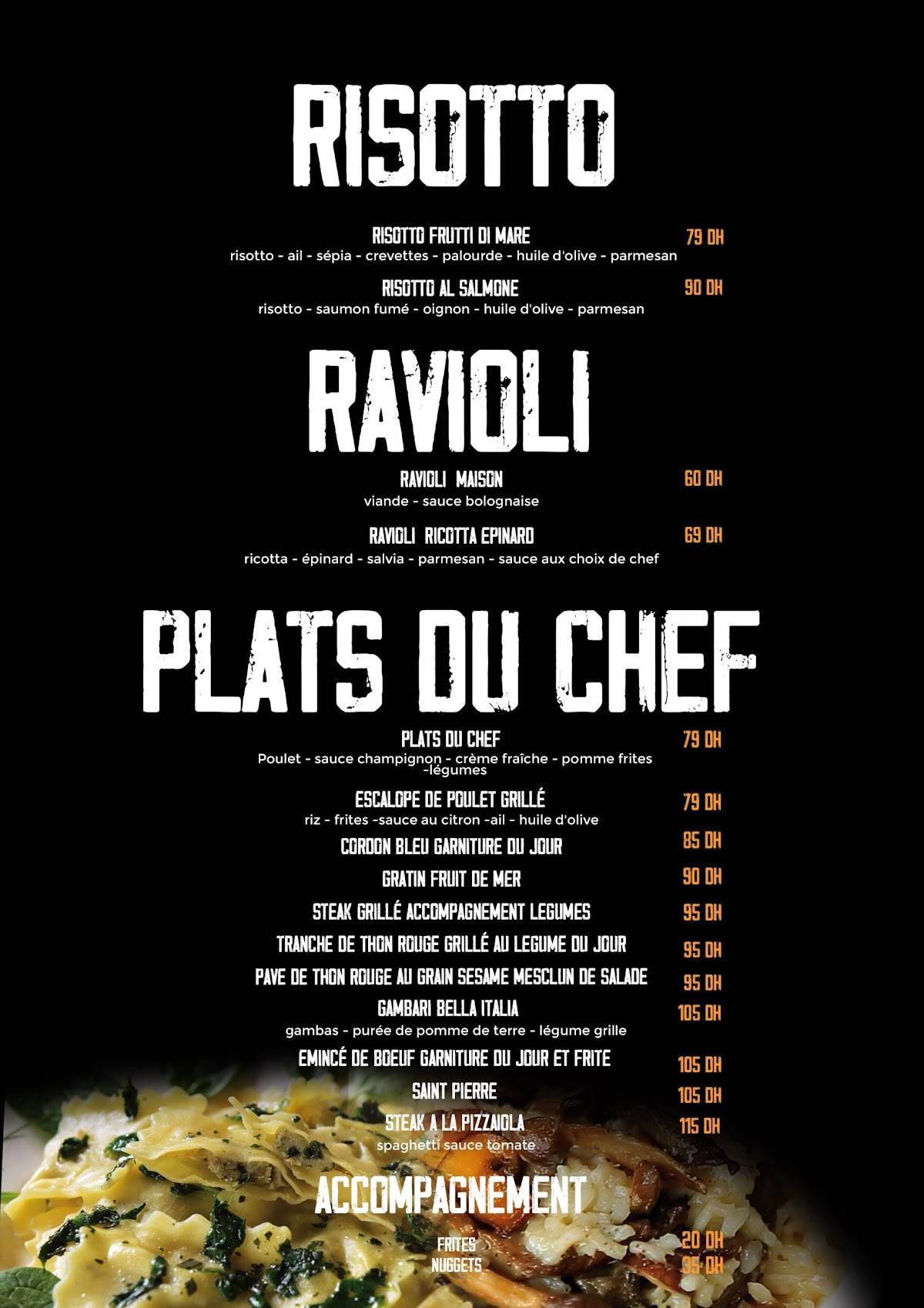 Menu de Pizza Vera