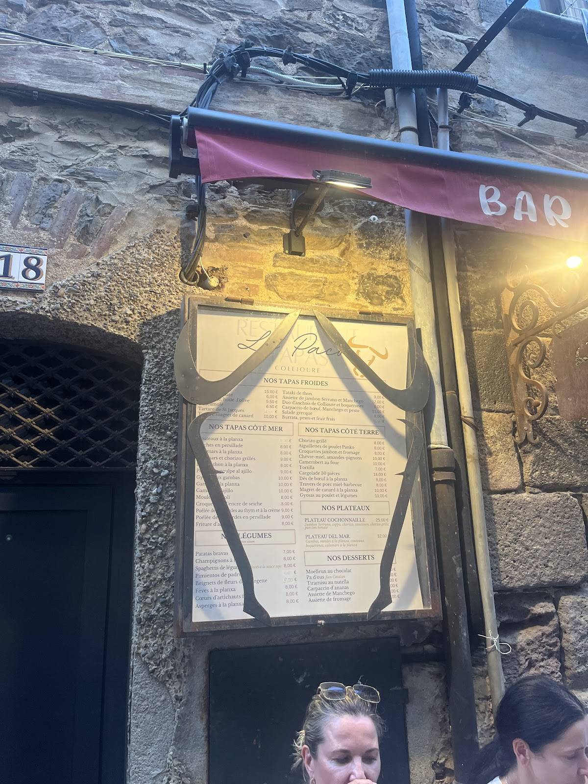 Menu de Paco