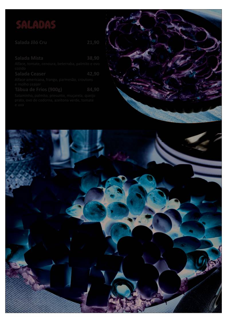 Paçocas Bar e Restaurante cardápio