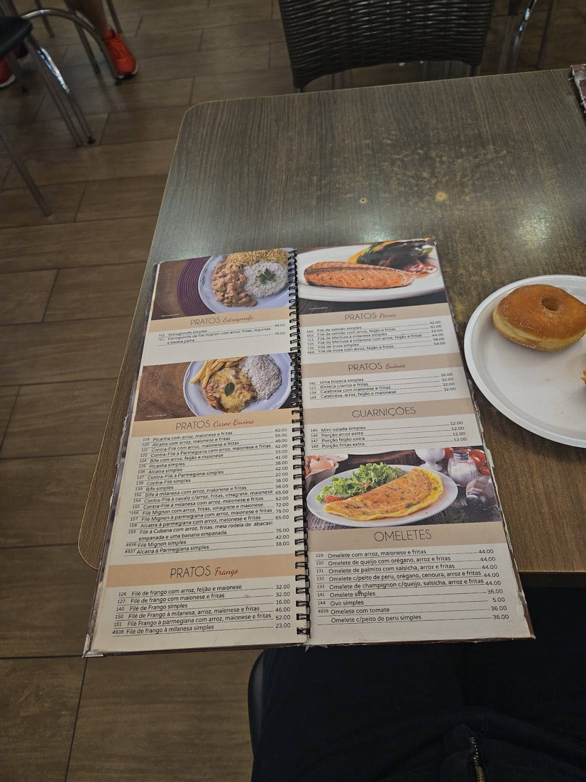 Padaria AJ cardápio