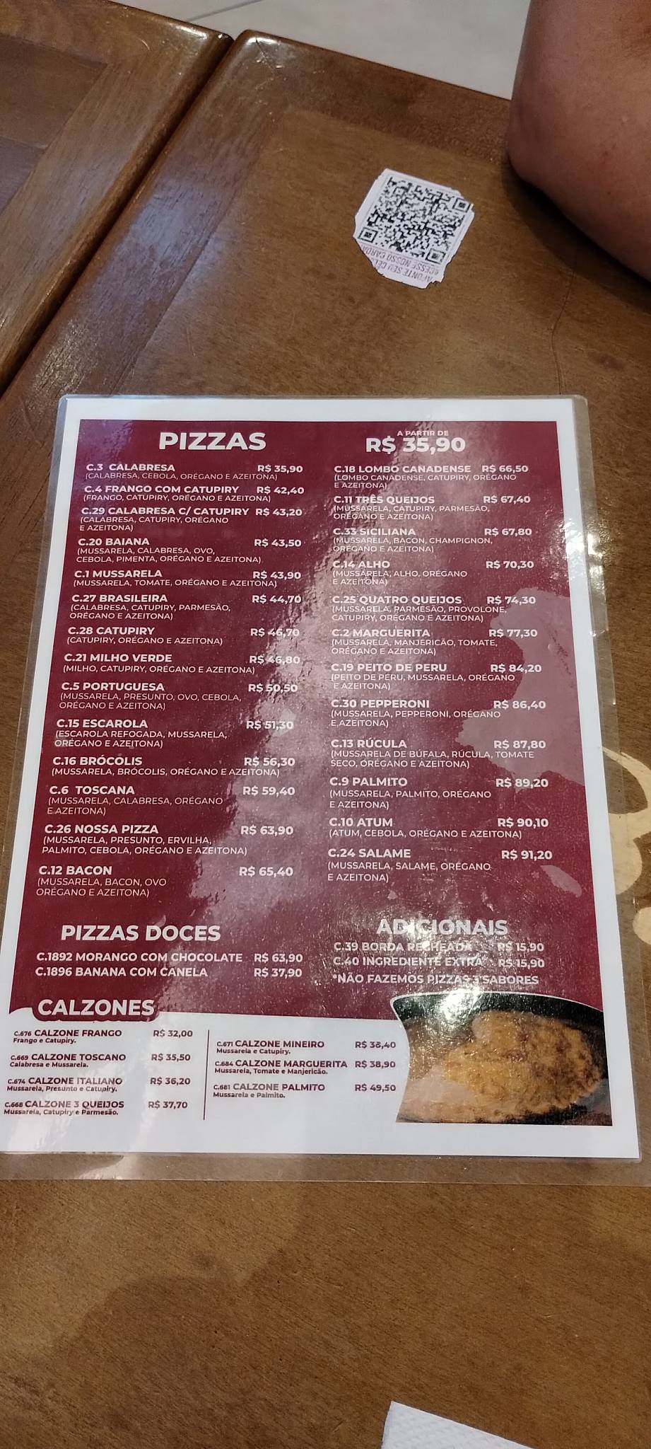 Padaria Belas Artes Osasco cardápio