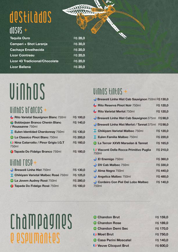 Merak Gastrobar cardápio