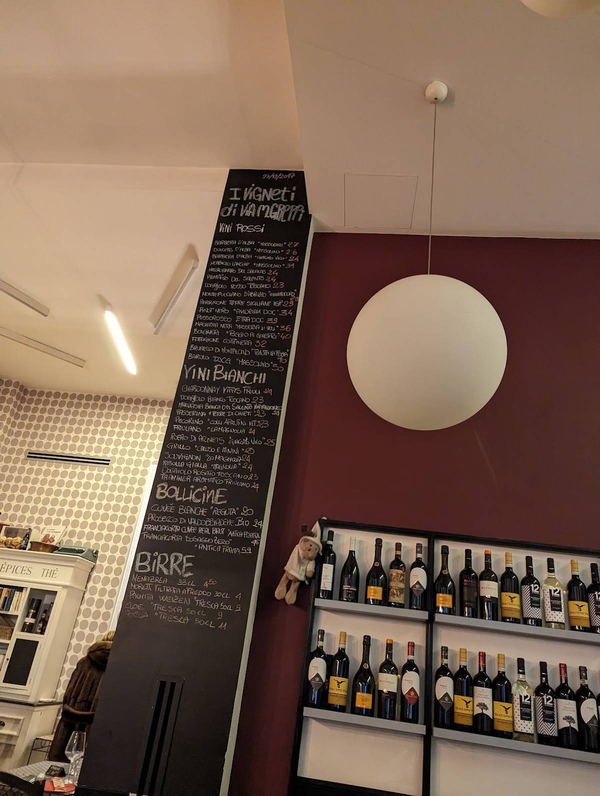 Menu di Panacea 