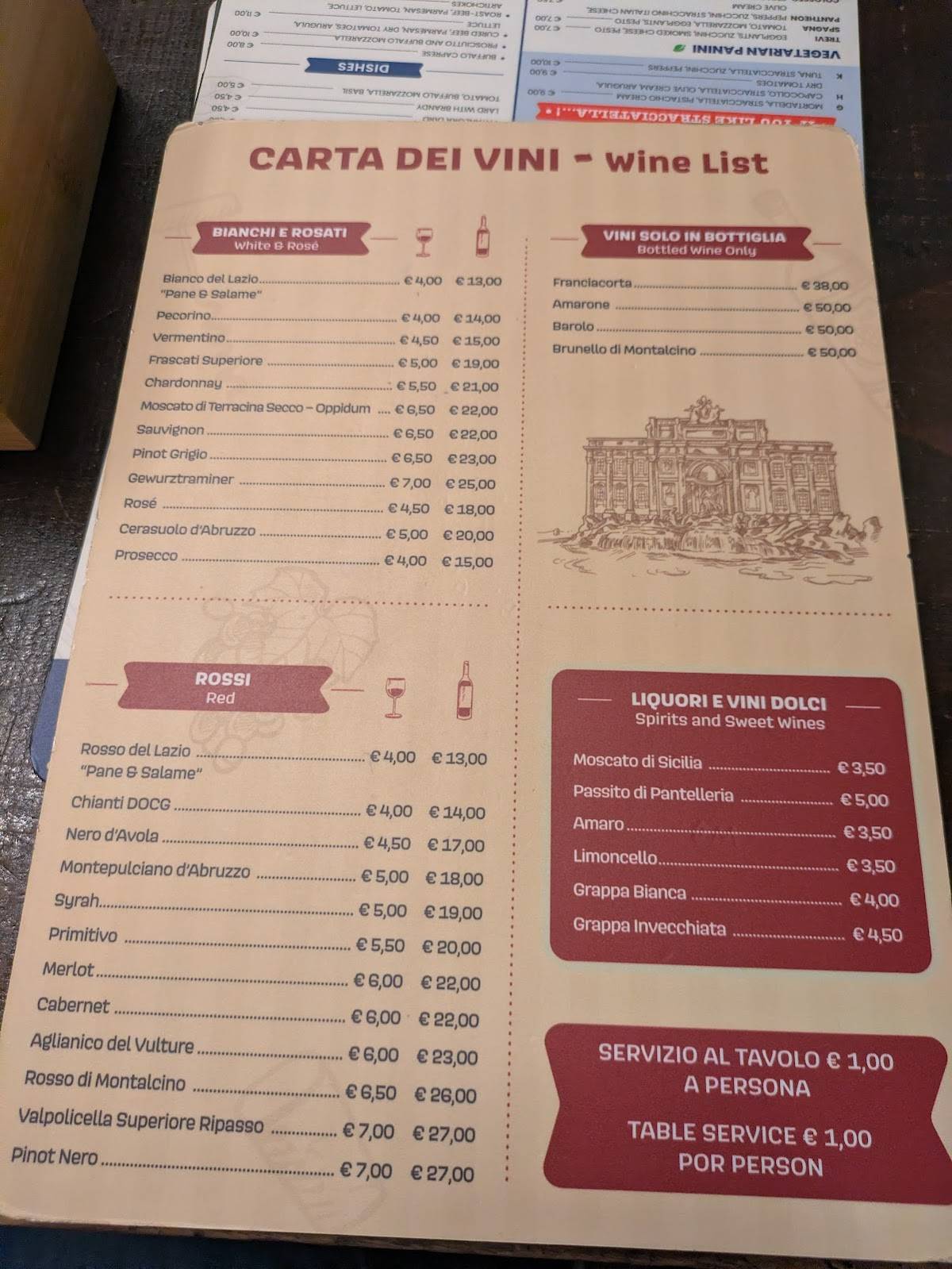 Menu de Pane e Salame